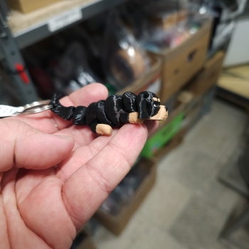 Cavalier czarno-brązowy - brelok do kluczy